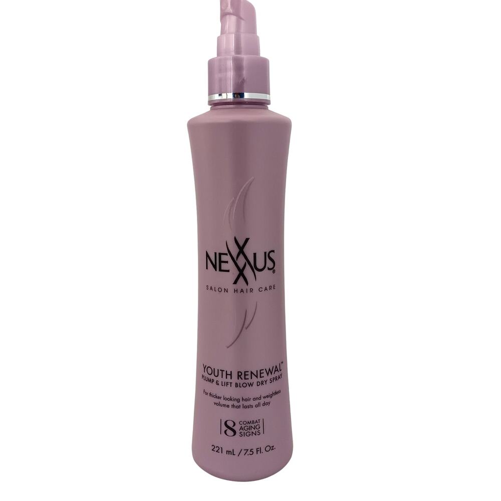 Nexxus Youth Renewal Pump & Lift Blow Dry Spray 7.5 Oz Thicken Hair Weightless